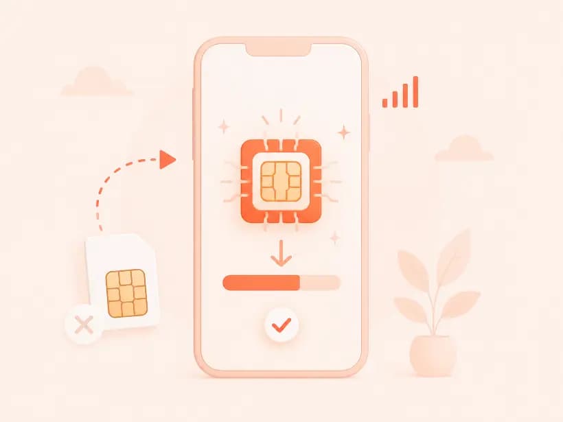 Phone with eSIM